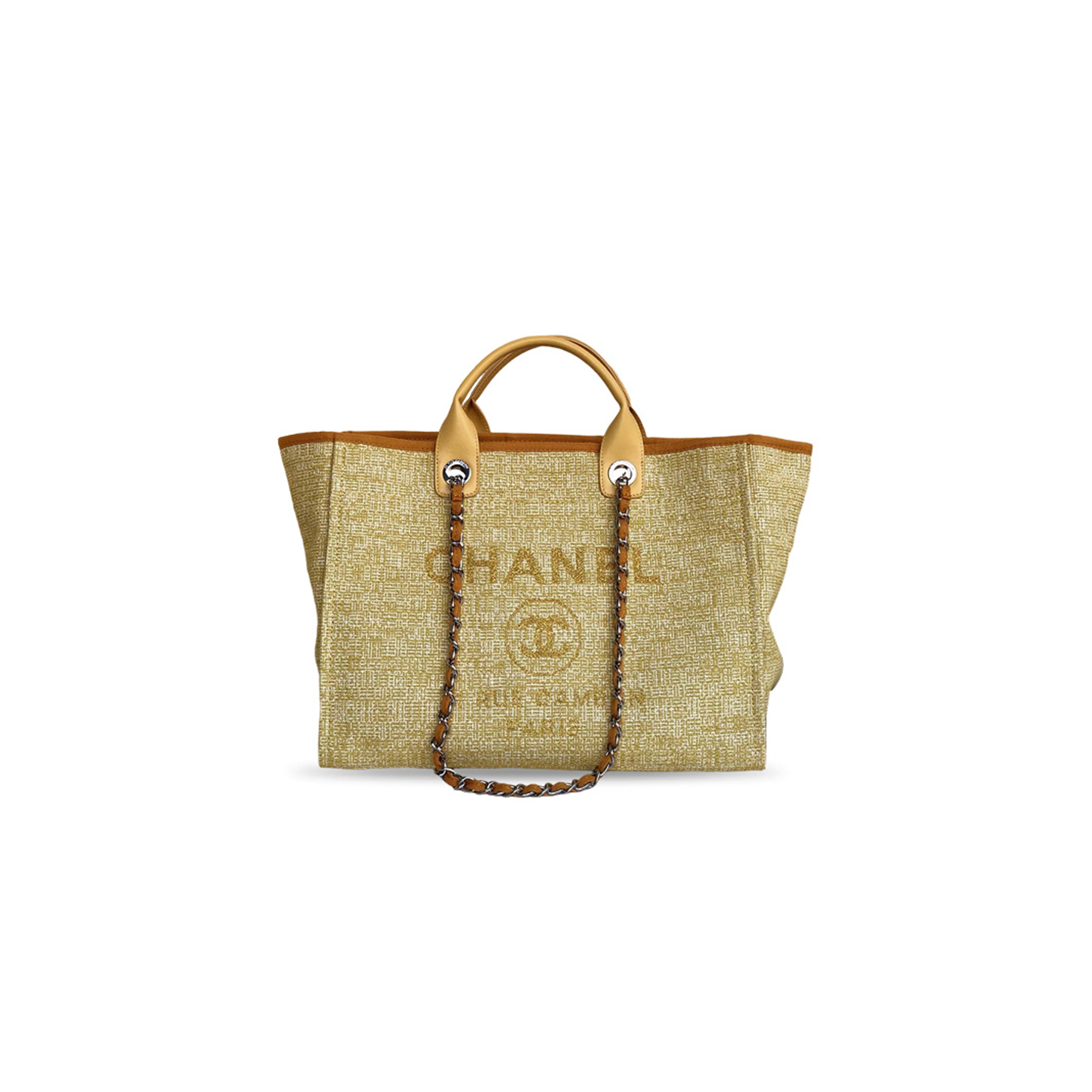 CHANEL MEDIUM TWEED DEAUVILLE TOTE (39*30*22cm)